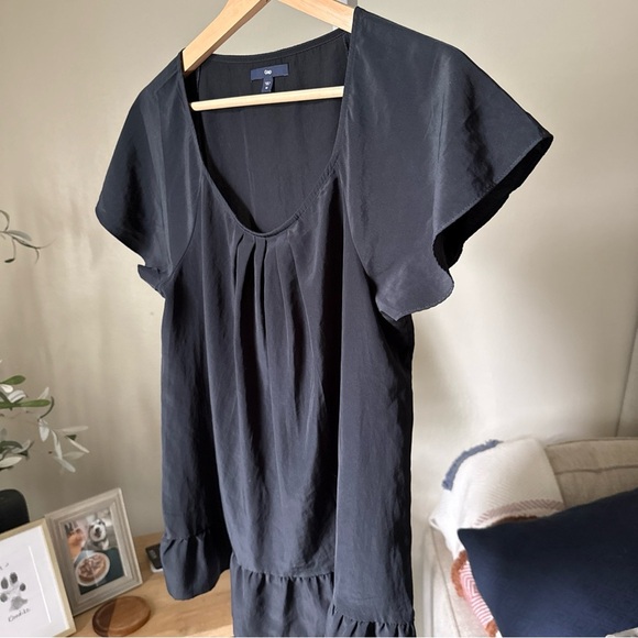 Gap Womens Black Short Sleeve Blouse Size M - Picture 3 of 7